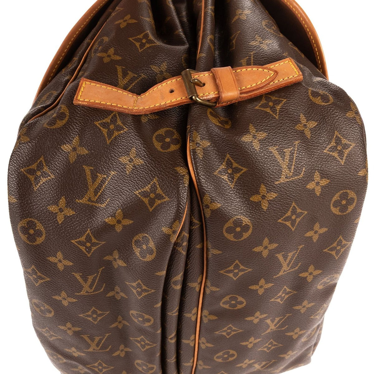 Louis Vuitton Saumur Brown Monogram Canvas Shoulder Bag — view 7