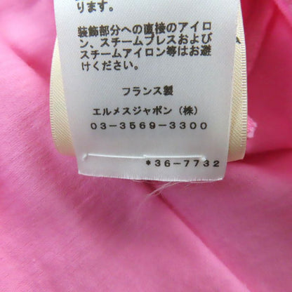 Hermes 23SS 3e4621dl Canoe Chaine D'ancre Print High Neck Short Sleeve T-shirt