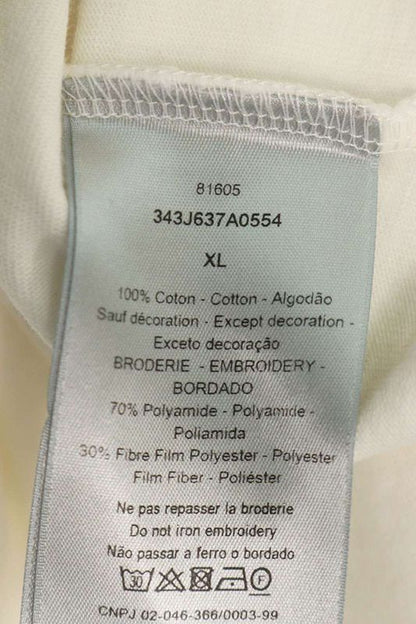 Dior 23AW 343j637a0554 Logo Embroidery T-shirt Men's XL