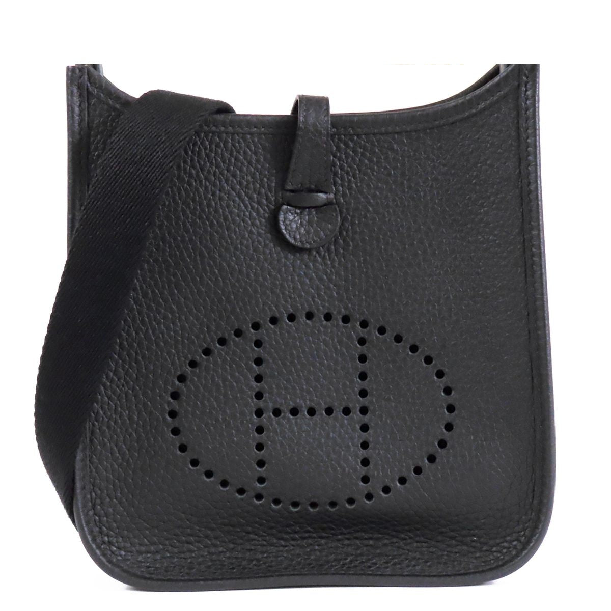 Hermes Evelyne Amazon TPM Black Gold Taurillon Shoulder Bag