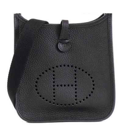 Hermes Evelyne Amazon TPM Black Gold Taurillon Shoulder Bag