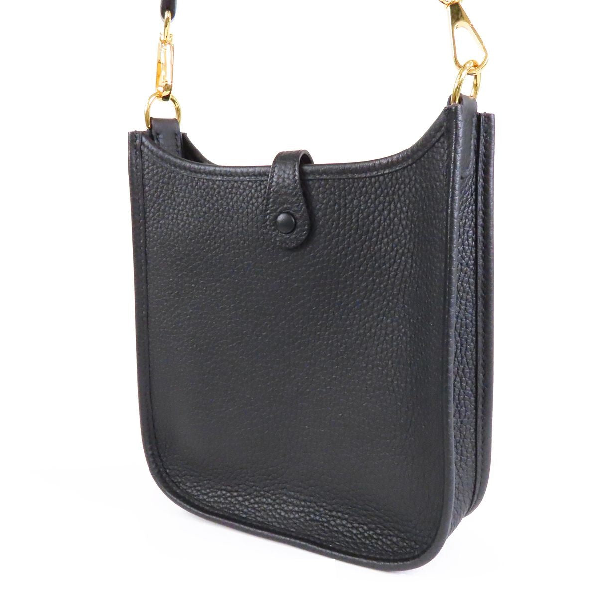 Hermes Evelyne Amazon TPM Black Gold Taurillon Shoulder Bag — view 2