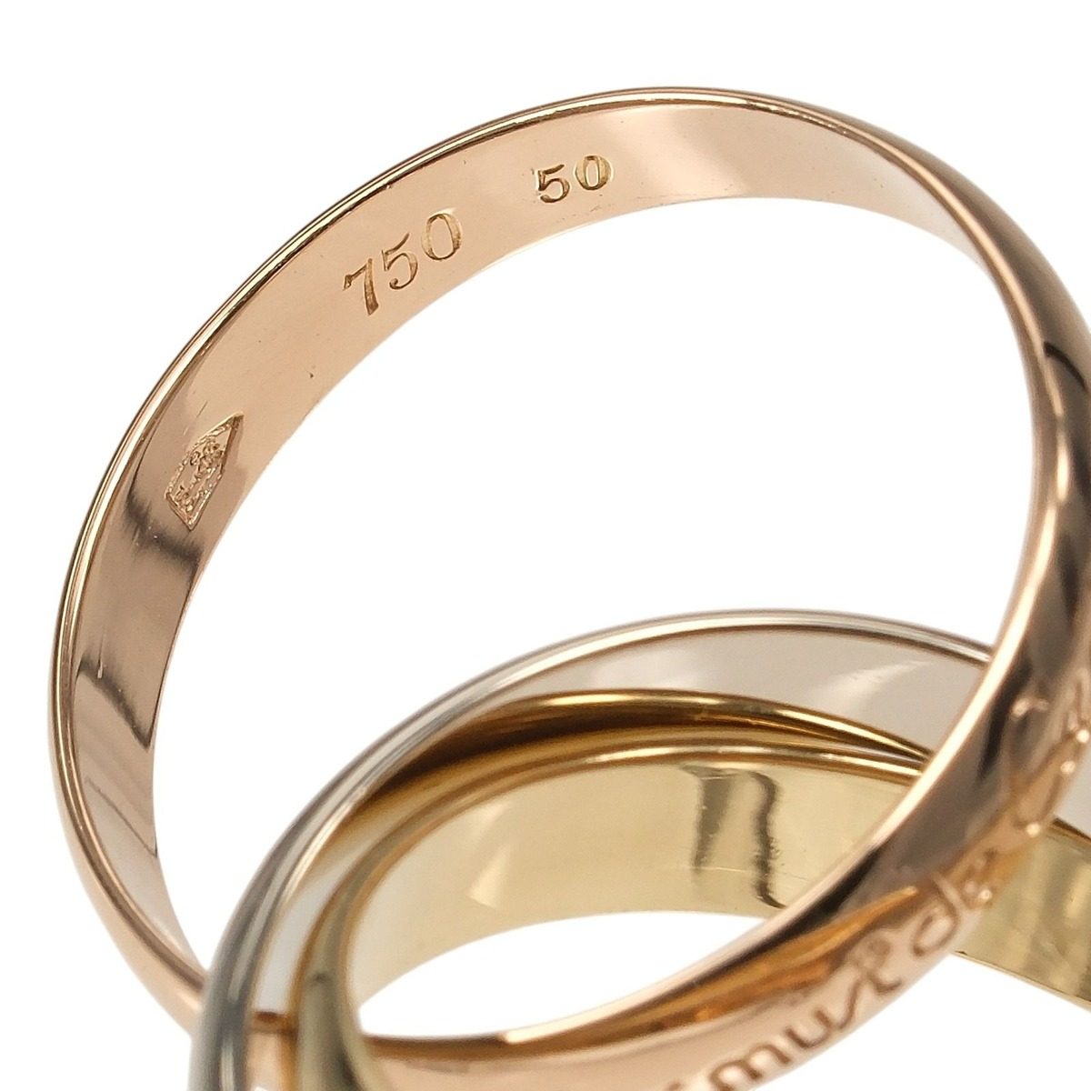 Cartier Trinity mm Band 18k Gold Ring — view 5