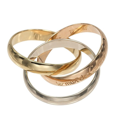Cartier Trinity mm Band 18k Gold Ring — view 6