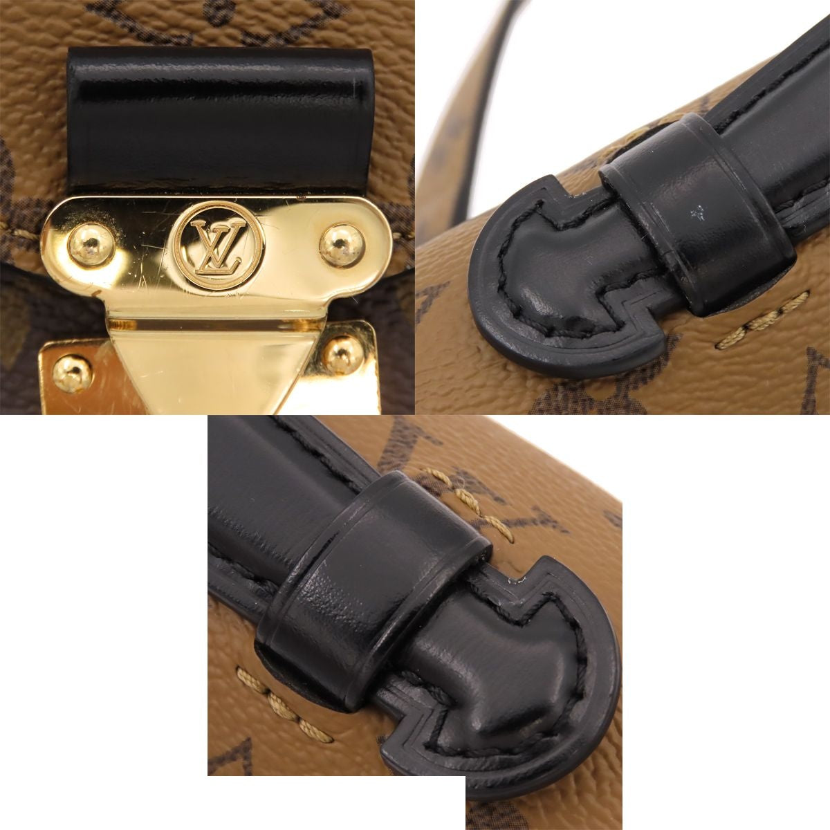 Louis Vuitton Pochette Metis MM Brown Gold Monogram Reverse 2-Way Shoulder Bag — view 7