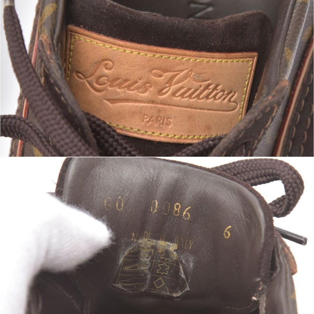 Louis Vuitton Monogram Sneakers 6 Suede Brown Box — view 10