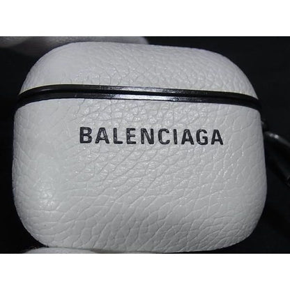 Balenciaga Leather Airpods Case Earphones White Shoulder Bag — view 4