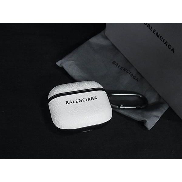 Balenciaga Leather Airpods Case Earphones White Shoulder Bag