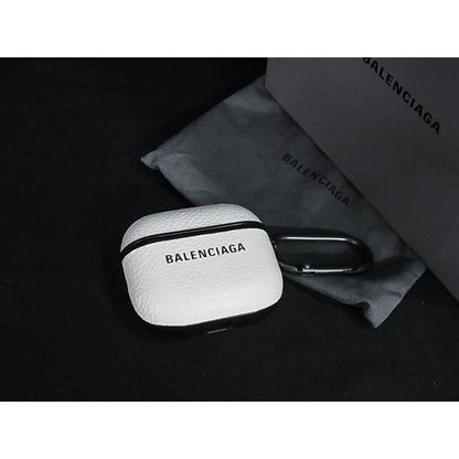 Balenciaga Leather Airpods Case Earphones White Shoulder Bag