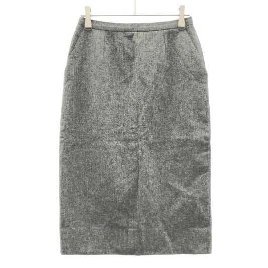 Chanel Vintage Tight Skirt Gray 38