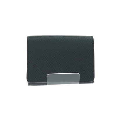 Louis Vuitton Business Card Holder Taiga Envelope Carte de Visite NM Initial