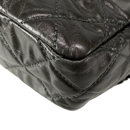 Chanel Shoulder Bag Luxury Linematelasse Dark Gray Chain Shoulder/black