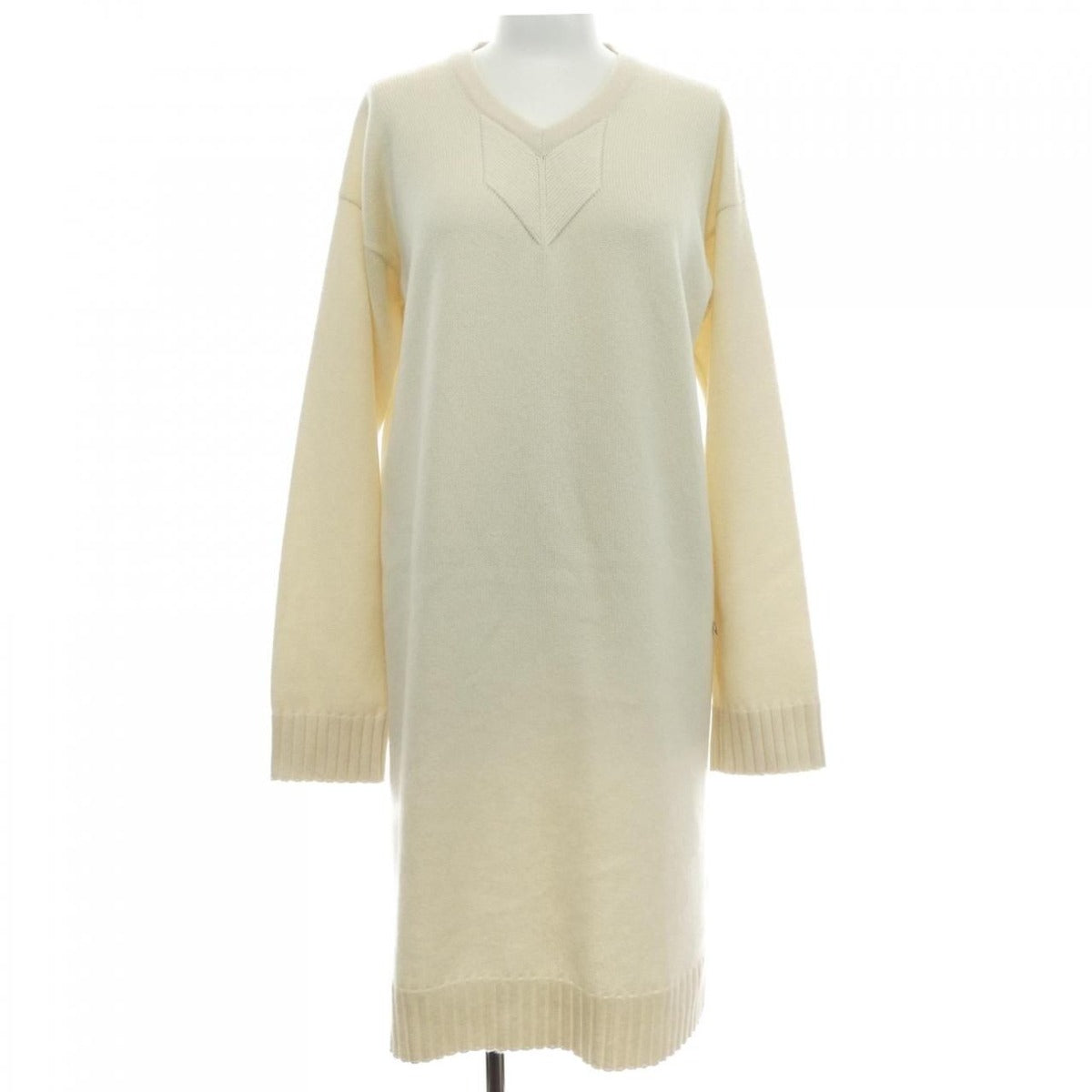 Hermes Dress Cashmere White