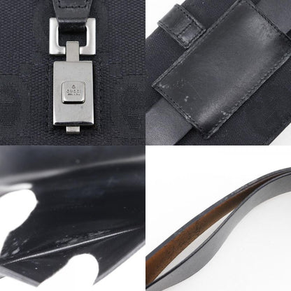 Gucci Jackie Line Belt Bag GG Canvas Black Women's Waist Bag