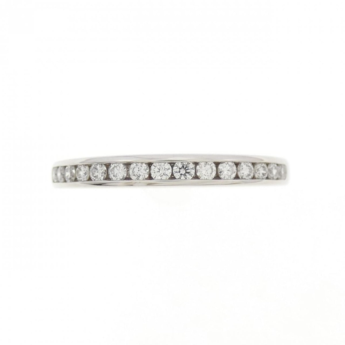 Tiffany Half Circle Channel Setting Ring — view 2
