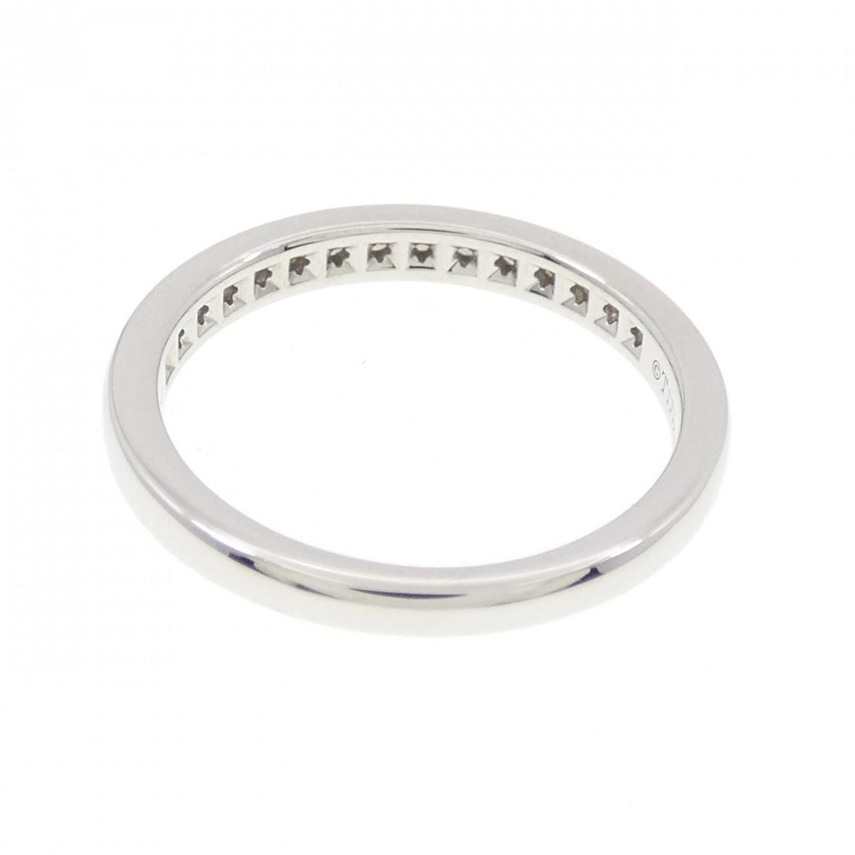 Tiffany Half Circle Channel Setting Ring — view 4