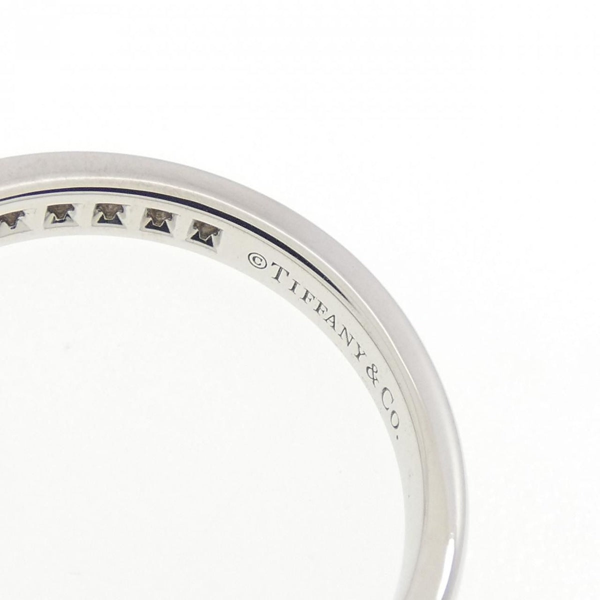 Tiffany Half Circle Channel Setting Ring — view 5