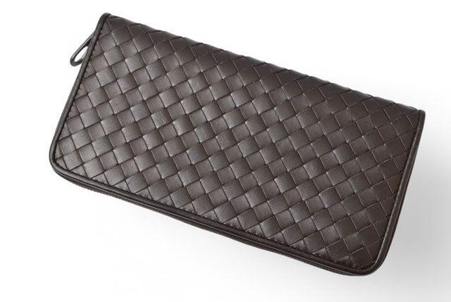 Bottega Veneta Wallet Bottega Veneta Long Wallet With Round Zipper Dark Brown