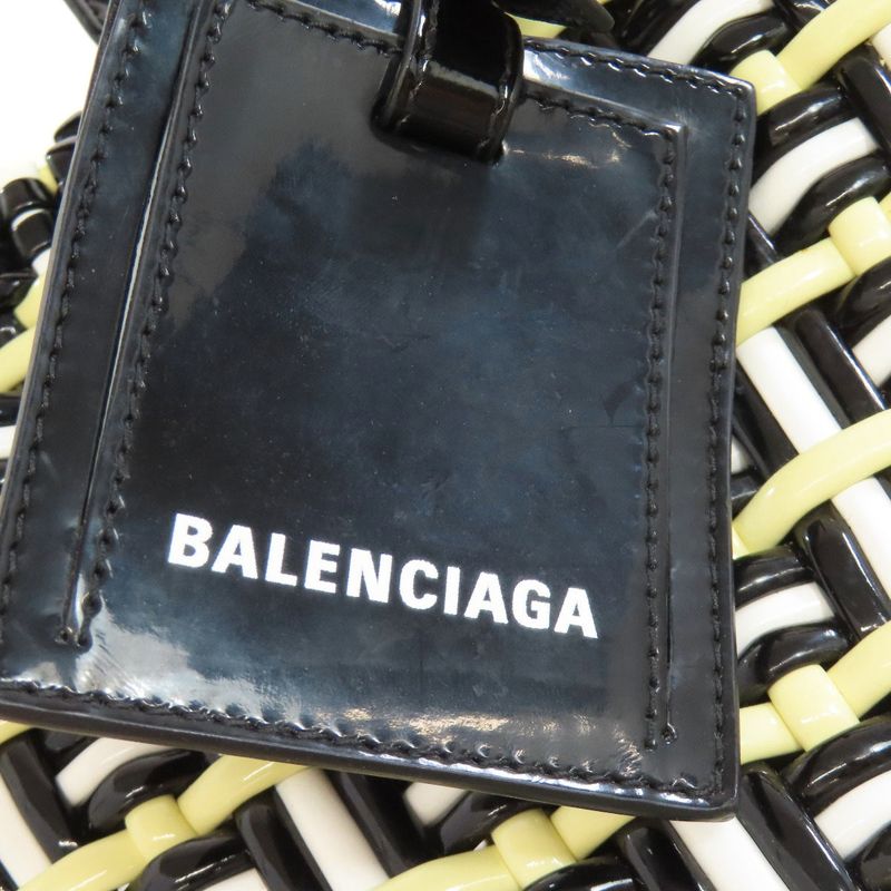 Balenciaga 671342 Bistro XS 2WAY Handbag Enamel Women