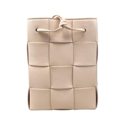 Bottega Veneta Shoulder Bag Small Cassette Bucket Bag 680218 Lambskin Pink