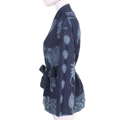 Christian DIOR 122v28a3389 100% Cotton BEE Embroidery Kimono-style Half-sleeved