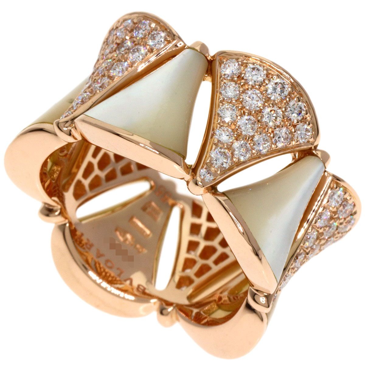 Bvlgari Diva Dream Diamond 55 Ring 18K Pink Gold