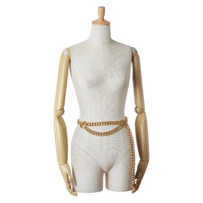Chanel Vintage Coco Mark Chain Belt Gold Plated Ladies Chanel