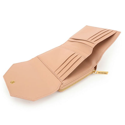 Balenciaga Bifold Wallet Envelope Beige