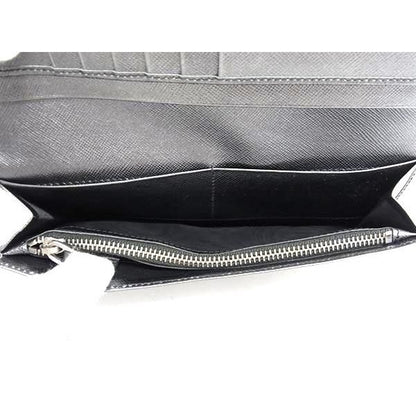 Prada 2 M0836 Saffiano Leather Foldable Long Wallet Billfold Coin Purse — view 4