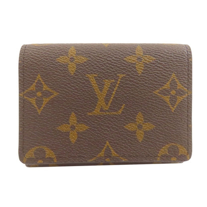 Louis Vuitton Envelope Carte de Visit Card Case Monogram Canvas Brown