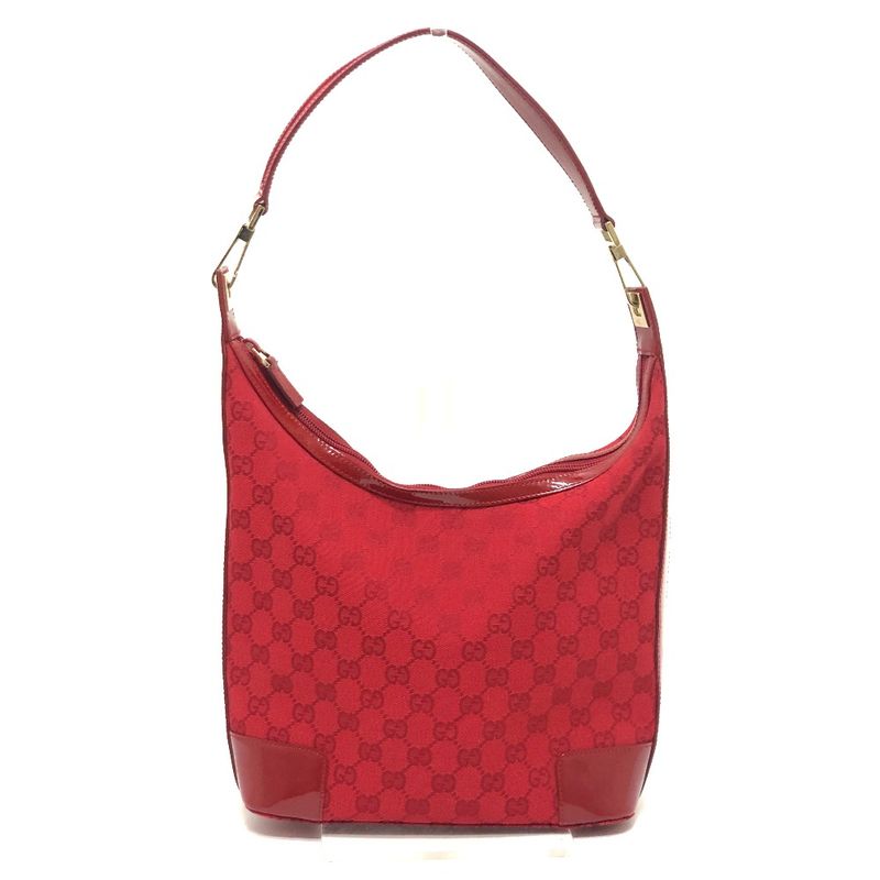 Gucci Shoulder Bag GG Canvas 002058 GG Canvas Red