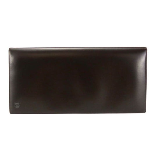 Loewe Wallet Leather Dark Crown Bifold Long Wallet Chic Men Loewe