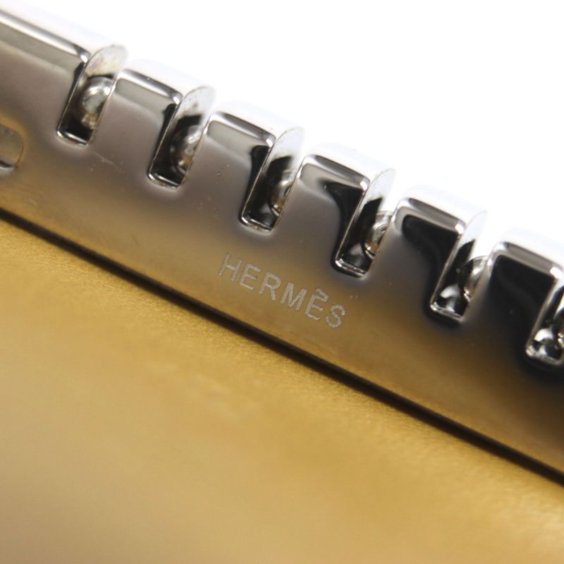 Hermes Bearn Craft Silver Hardware 6-ribbon Box Calf Leather Key Case L