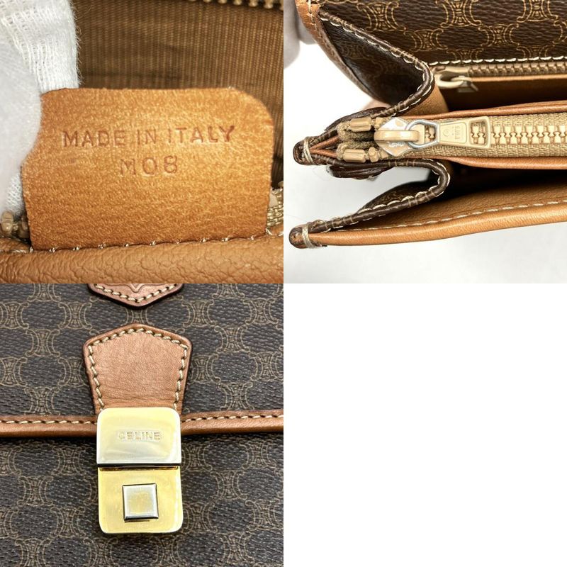 Celine M08 Second Bag Macadam Brown Clutch Bag Small Bag PVC Ladies Men Fashion