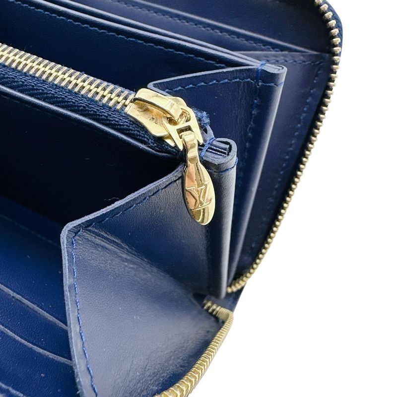 Louis Vuitton M90018 Monogram Vernis Long Wallet Ikat Flower Long Wallet Louis