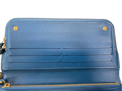 2543 Louis Vuitton Long Wallet Portefeuille Antholite Monogram Petrol Blue