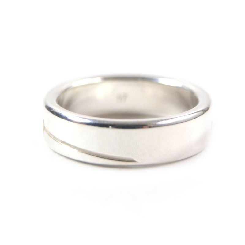  Gucci 774052 Diagonal Interlocking G Current Item Ring / Ring Ag925 Silver 17