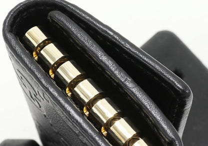 Gucci 6-strand Key Case Ggguccissima Calf Black Gold Hardware 138098