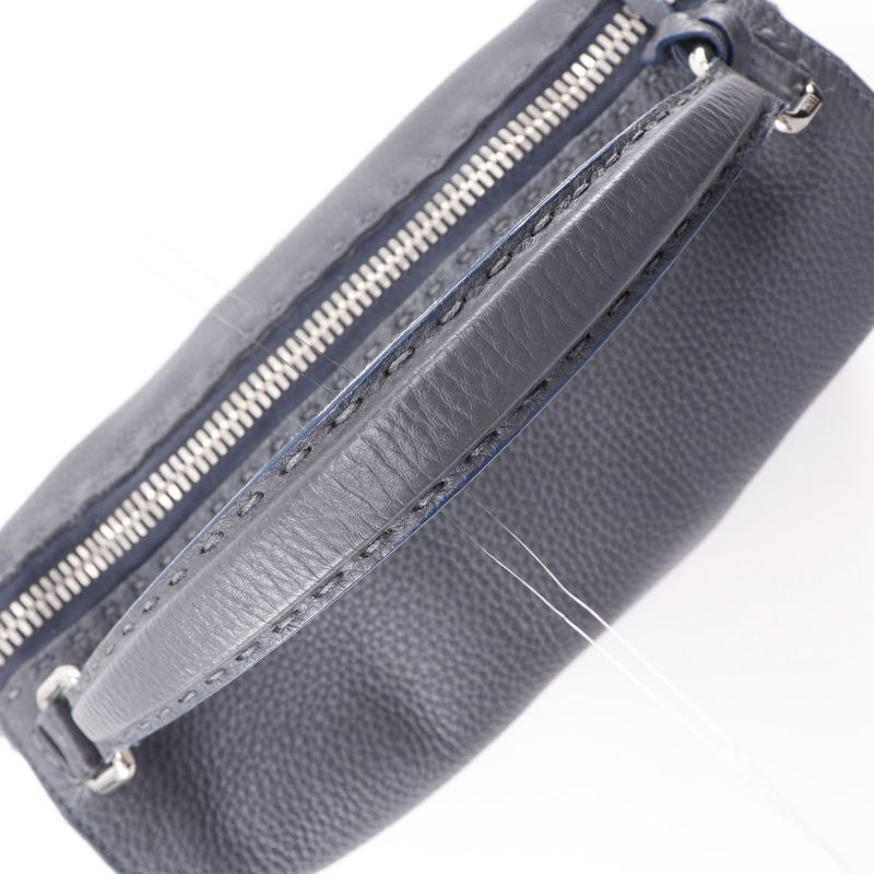 Fendi Selleria Lei 2-way Shoulder 8bl137 Calf Gray Women's Handbag