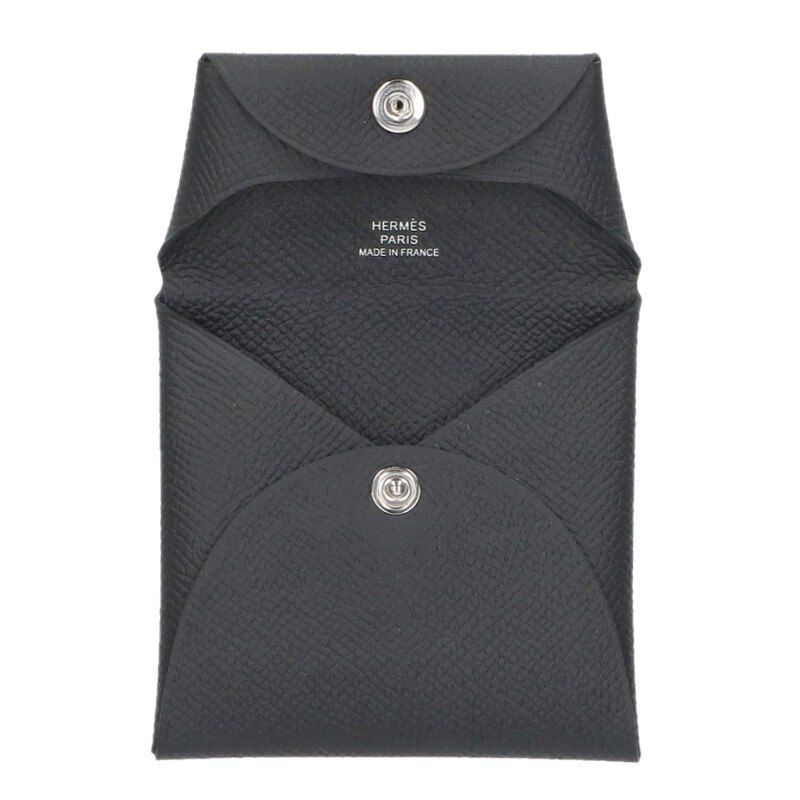 Hermes Bastia U Engraved Epson Leather Coin Case Men's