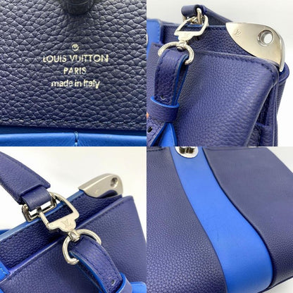 Louis Vuitton Astrid M54373 Shoulder Bag 2way Handbag Leather Navy/blue Women's