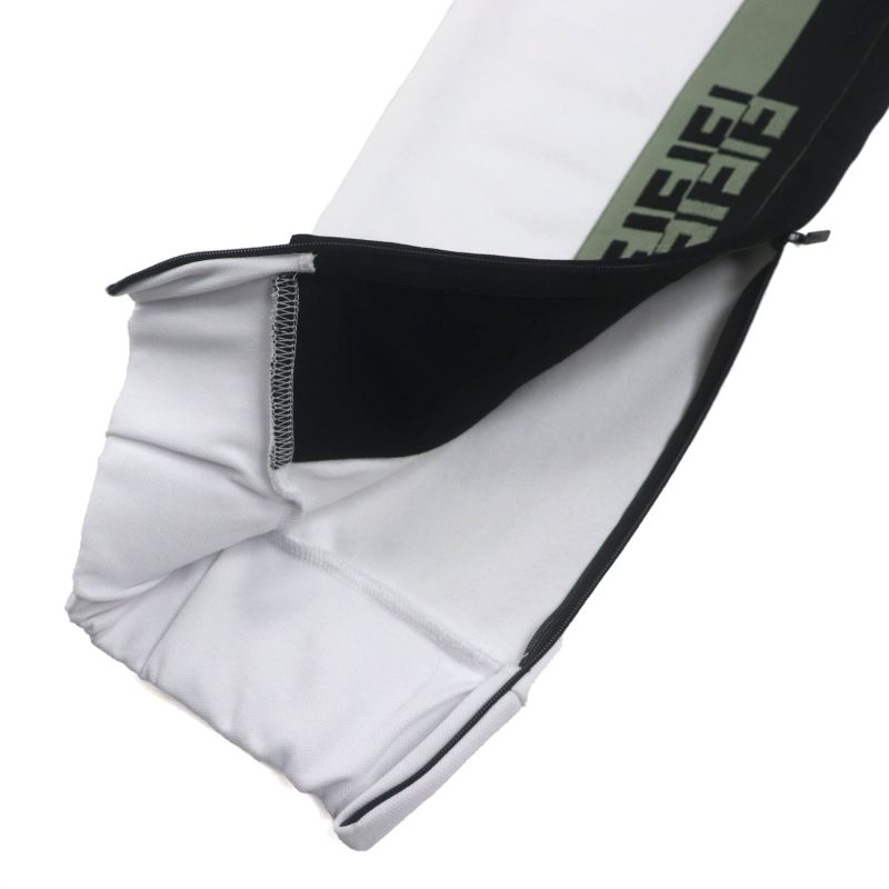  Fendi Fab557 FF Logo 2WAY Jersey Track Pants Green Black White S Made In
