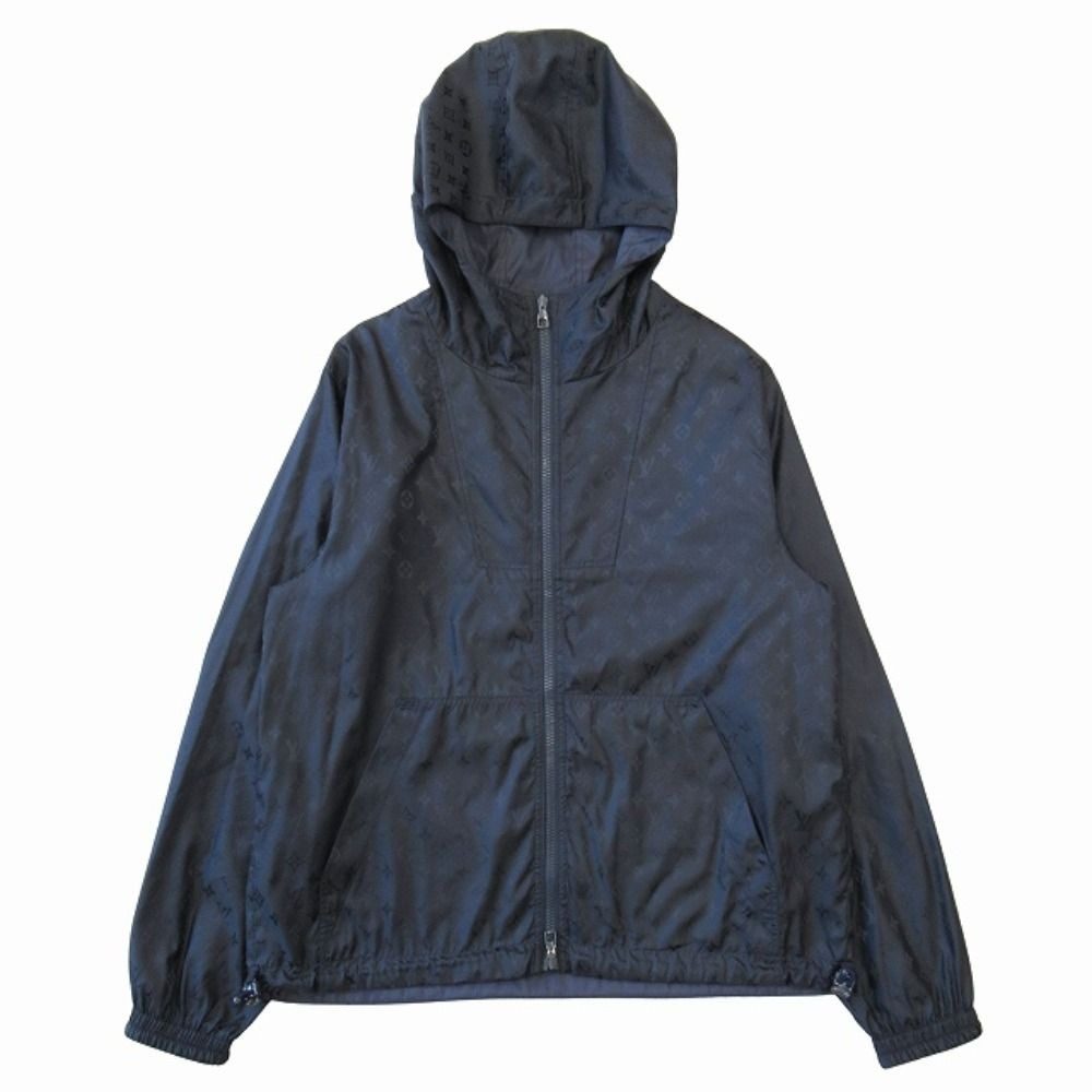Louis Vuitton Staples Edition Reversible Monogram Nylon Jacket 50 Navy