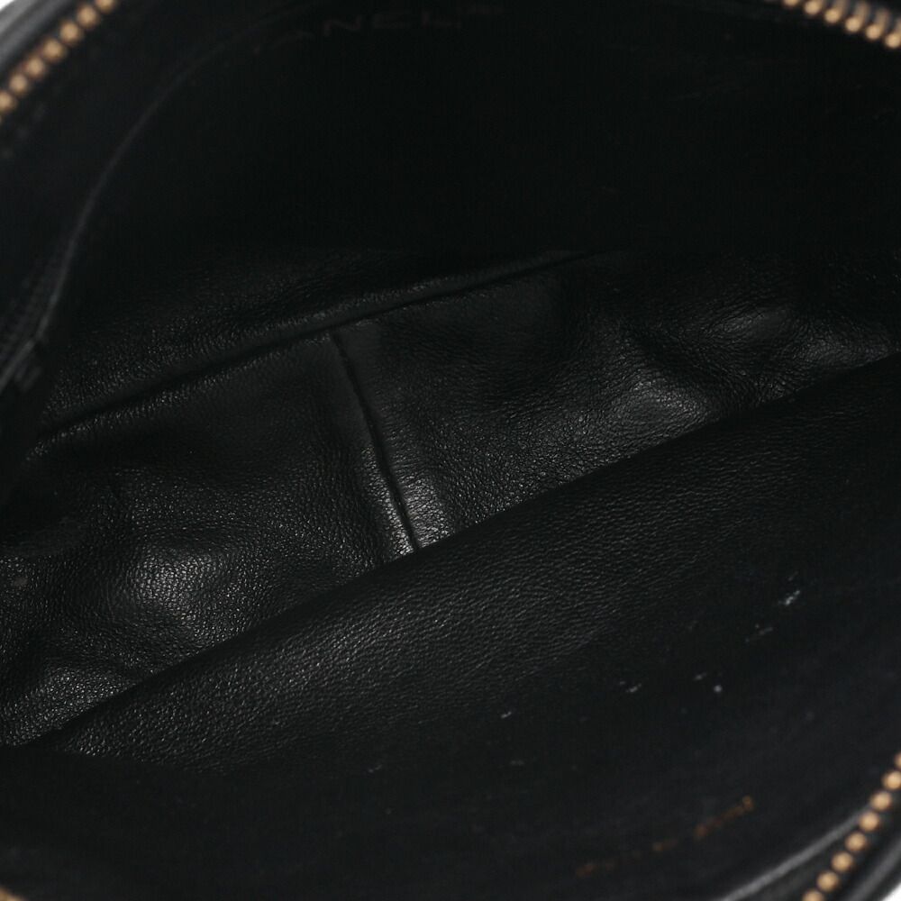 Chanel Matelasse Coco Mark Fringe Chain Shoulder Lambskin Black With Gold