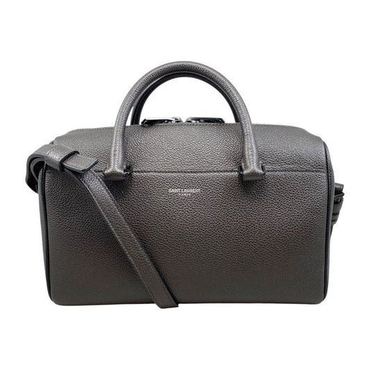 Saint Laurent Handbag Shoulder Bag Baby Duffel Cld330958 Leather Logo Gray