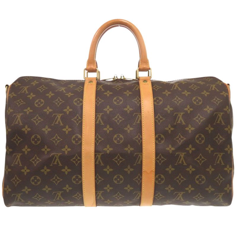 Louis Vuitton Keepall Bandoliere 45 Monogram M41418 Boston Bag LV 1202 Louis