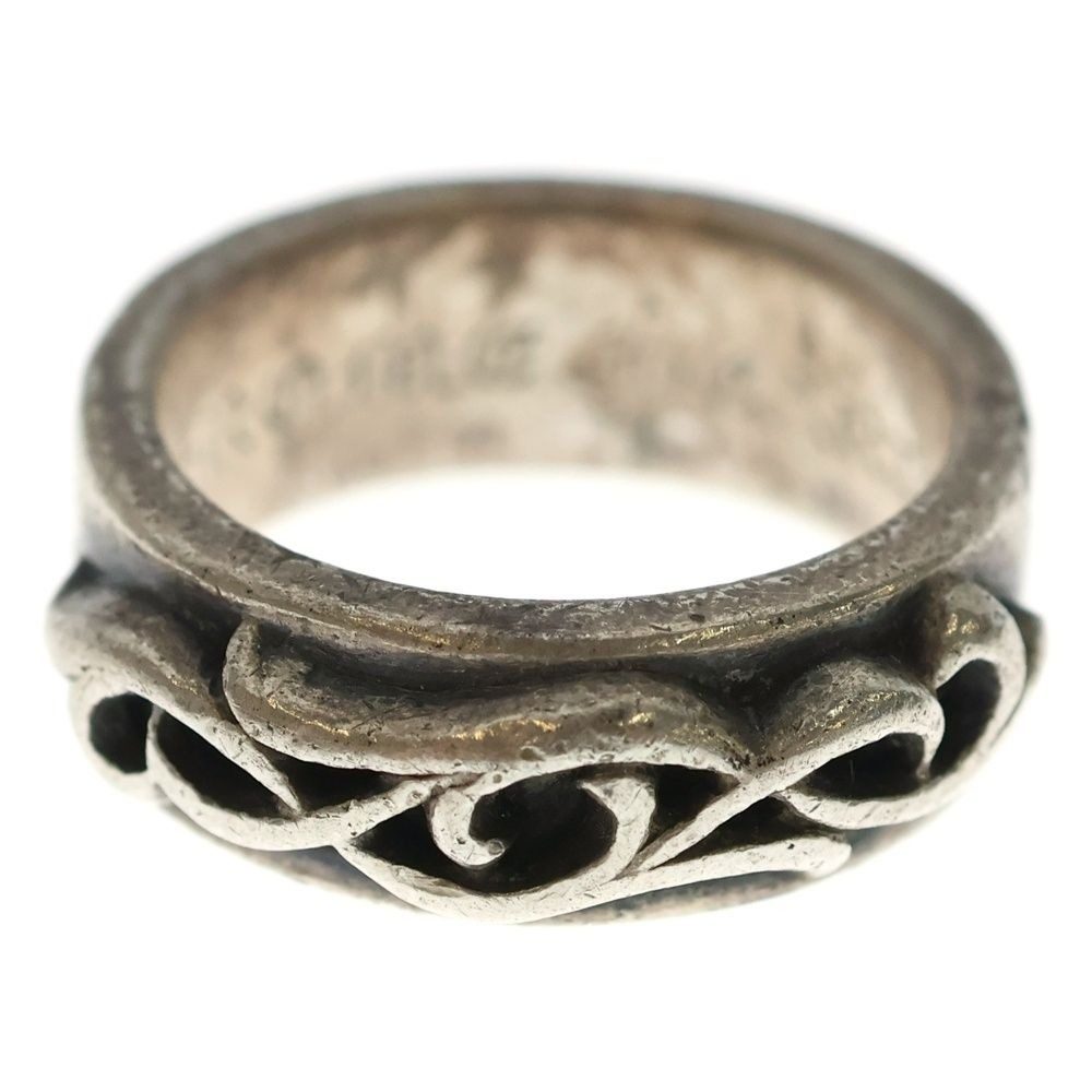 Chrome Hearts Dbl Narrow Vine Band Double Silver Ring
