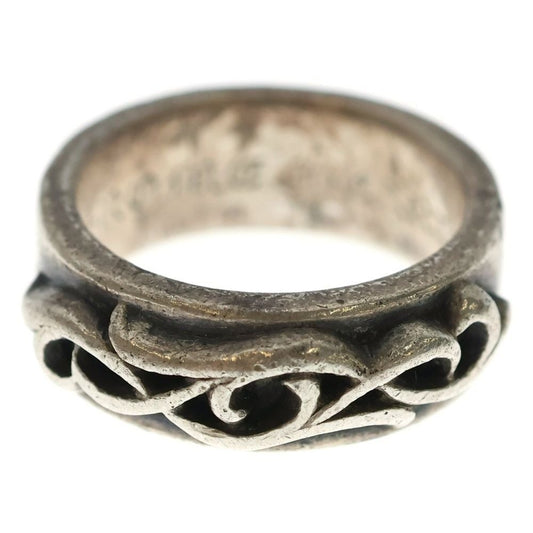 Chrome Hearts Dbl Narrow Vine Band Double Silver Ring