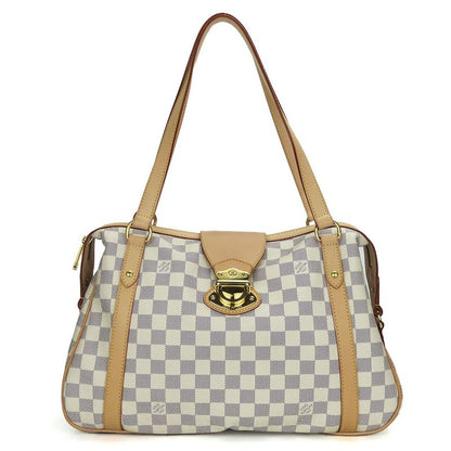 Louis Vuitton Tote Bag Stresa PM Damier Azur Nubuck White Gold Hardware