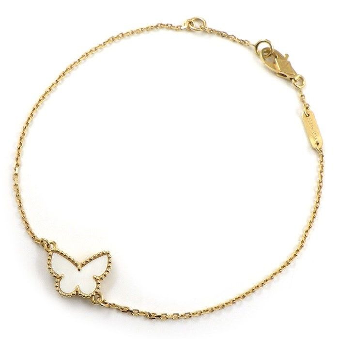 Van Cleef & Arpels Bracelet Sweet Alhambra Papillon White Shell 18K